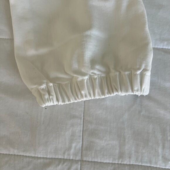 Paige Mayslie Jogger Pants White Women's Size 24 - Picture 5 of 9